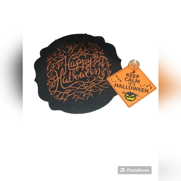 Halloween Decoration Lot Vintage Inspired Signs Treat box Hand Towels - Picture 4 of 4